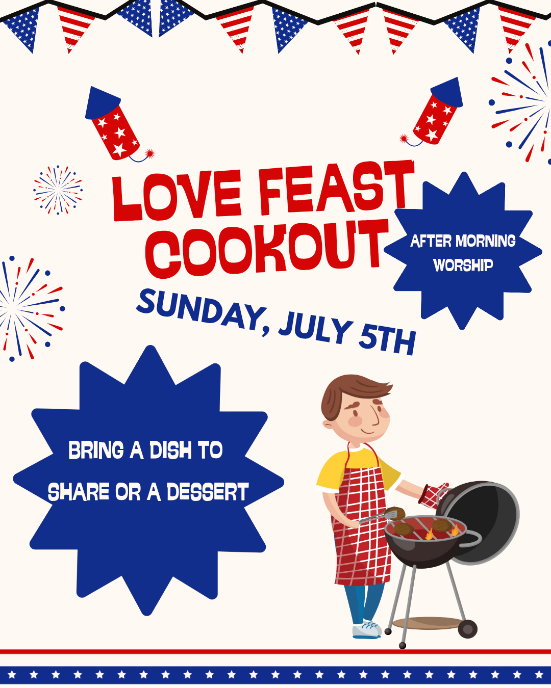 Love Feast Cookout flyer
